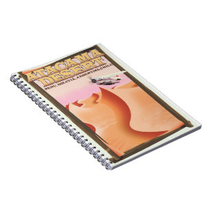 Cuaderno Afiche de viaje de la Aventura del Desierto de Ata