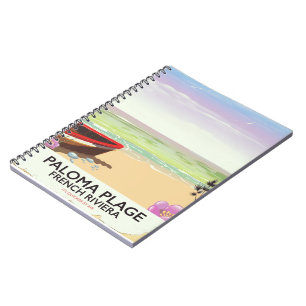 Cuaderno Afiche de viaje de Paloma Plage, Riviera Francesa