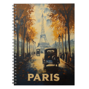 Cuaderno Afiche de viaje de París de los años 30