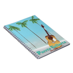Cuaderno Afiche de viaje de Puerto Vallarta México