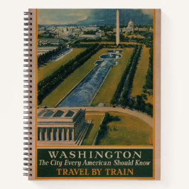 Cuaderno Afiche de viaje de Washington DC