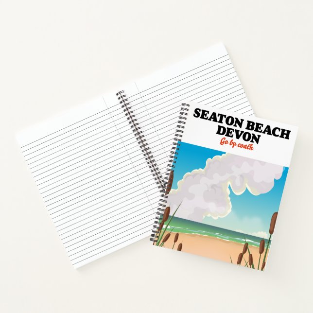Cuaderno Afiche de viaje del Seaton Beach Dorset (Interior)