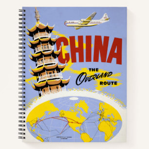 Cuaderno Afiche De Viajes Para Northwest Orient Airlines