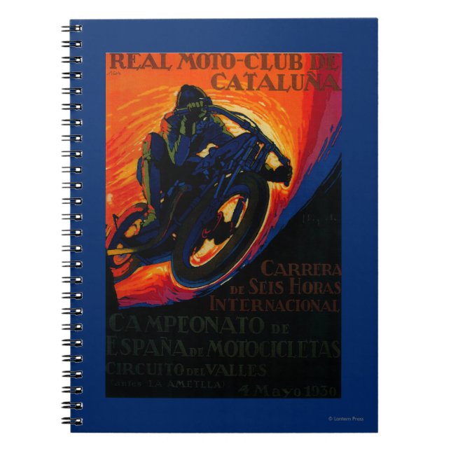 Cuaderno Afiche original del Moto Club RealEurope (Frente)