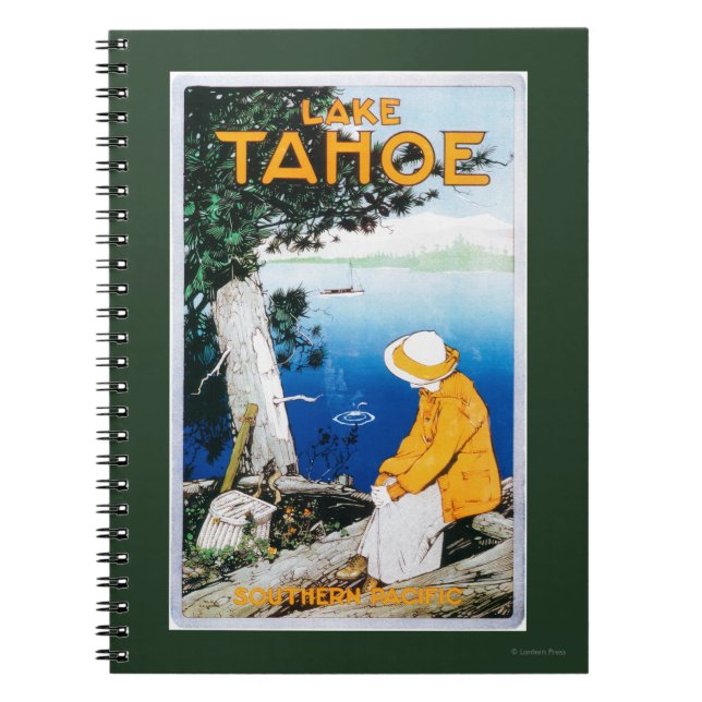 Cuaderno Afiche promocional del Lago Tahoe, CA (Frente)