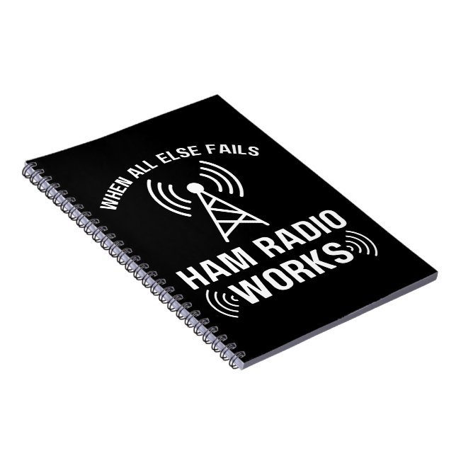 Cuaderno Aficionados a los operadores de radio Ham Radio (Lado Derecho)