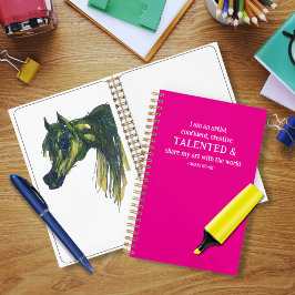 Cuaderno Afirmación de artista creativo y talentoso | Fucsi