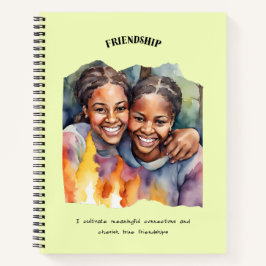 Cuaderno Afirmación positiva de amistad