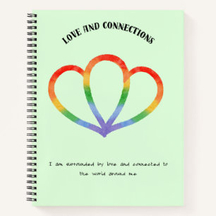 Cuaderno Afirmación positiva de amor y conexión