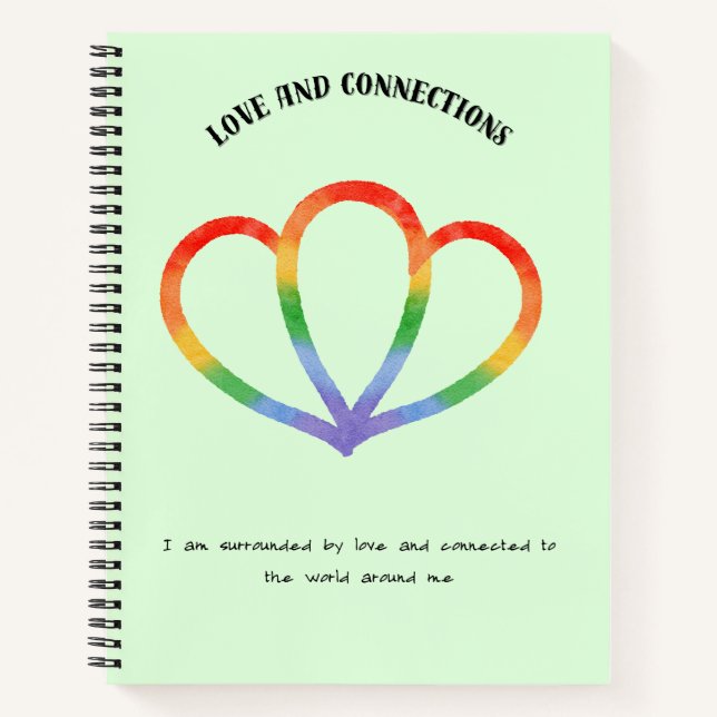 Cuaderno Afirmación positiva de amor y conexión (Anverso)