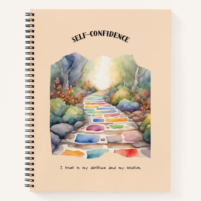 Cuaderno Afirmación positiva de autoconfianza (Anverso)