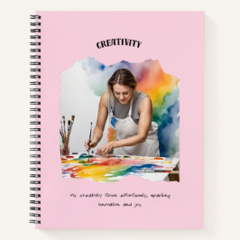 Cuaderno Afirmación positiva de creatividad