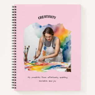 Cuaderno Afirmación positiva de creatividad