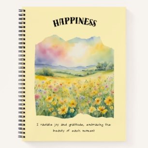 Cuaderno Afirmación positiva de la felicidad