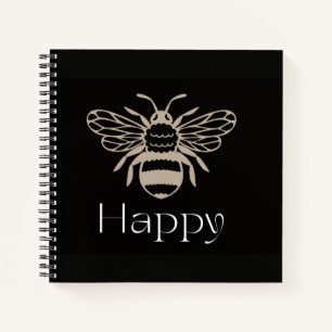 Cuaderno Afirmación Positiva Feliz por las Abejas Bienestar