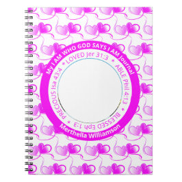 Cuaderno Afirmación positiva Soy Christian Journal