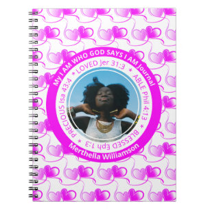 Cuaderno Afirmación positiva Soy Christian Journal