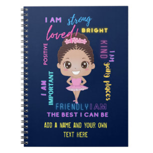 Cuaderno Afirmaciones Chicas positivas Ballerina Notebo