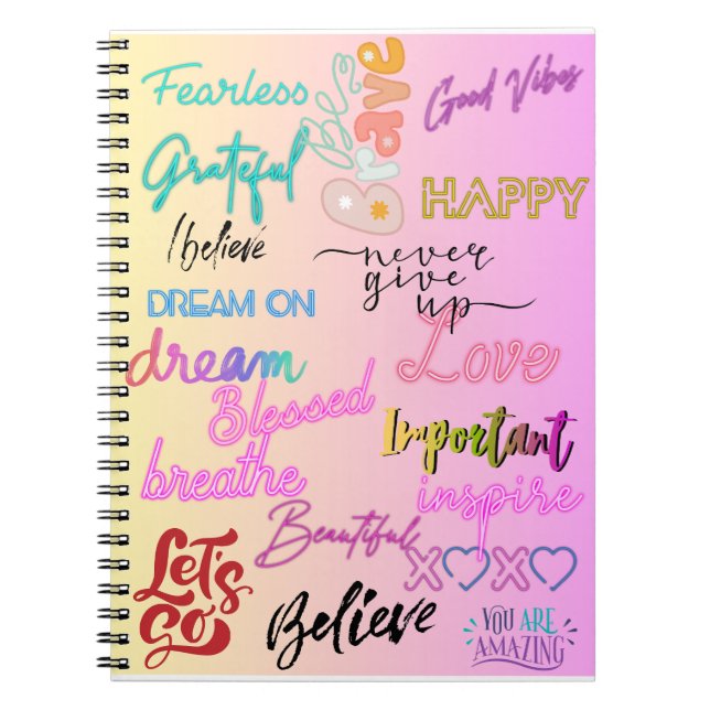 Cuaderno Afirmaciones para la Conciencia de la Salud Mental (Frente)