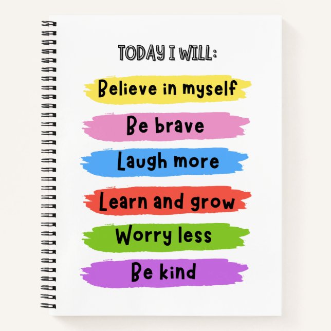 Cuaderno Afirmaciones Positivas (Anverso)
