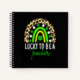Cuaderno Afortunado De Ser Un Profesor De Arte Arcoiris Día