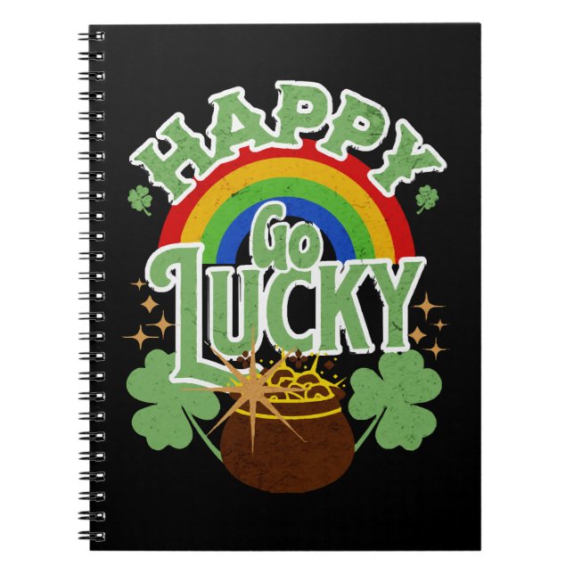 Cuaderno Afortunado y despreocupado (Frente)