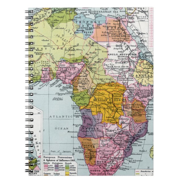 CUADERNO ÁFRICA DIVIDIDA, 1914 (Frente)
