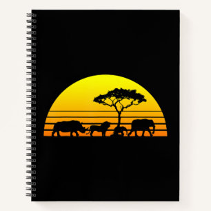 Cuaderno África Elefante Rinoceronte Kenia Namibia Tanzani