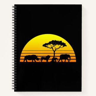 Cuaderno África Elefante Rinoceronte Kenia Namibia Tanzania