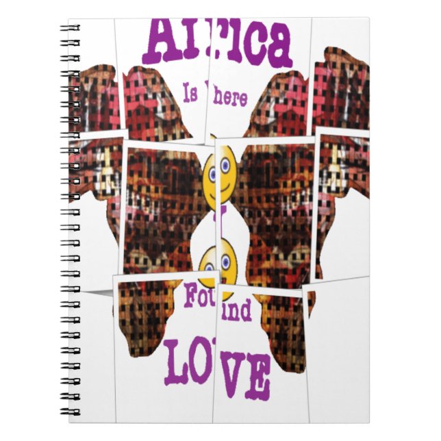 Cuaderno África es donde encontré amor (Frente)