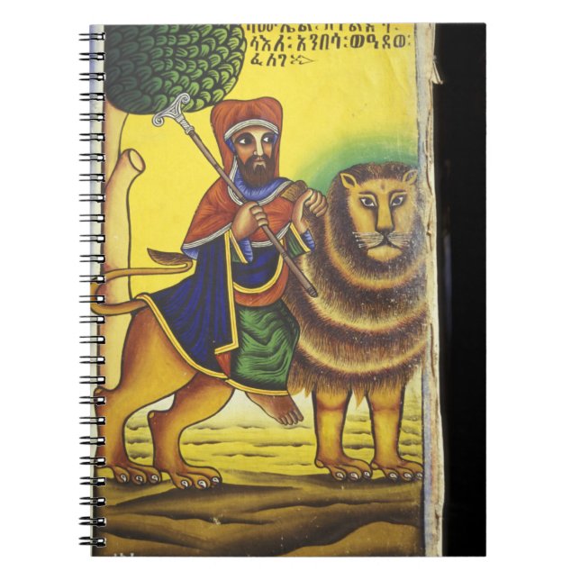 Cuaderno África, Etiopía. Obra de arte que representa al Le (Frente)