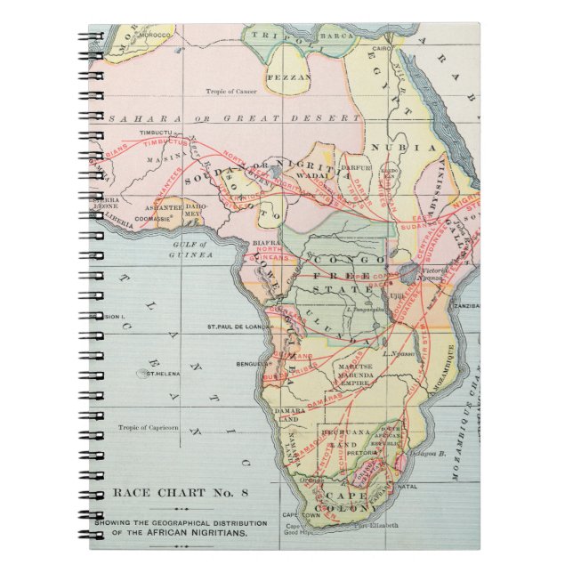 CUADERNO ÁFRICA: MAPA, 1894 (Frente)