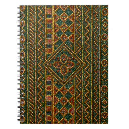 Cuaderno African Notebook Beaded Kente