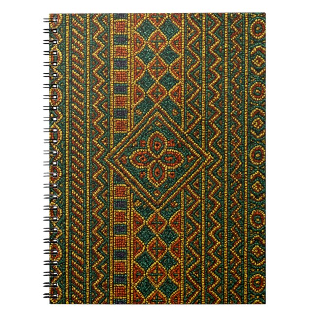 Cuaderno African Notebook Beaded Kente (Frente)
