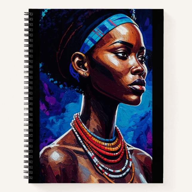 Cuaderno African Woman Portrait (Anverso)