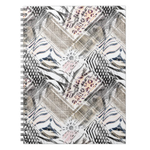 Cuaderno Africano, combo, cuero, tigre, jaguar, manchado, s
