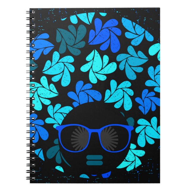 Cuaderno Afro Diva Azul  (Frente)