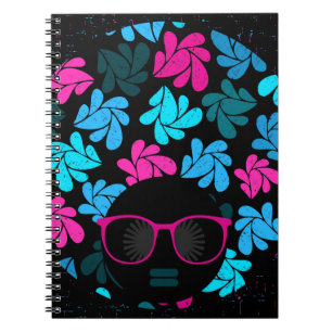 Cuaderno Afro Diva Turquesa y Rosa Caliente