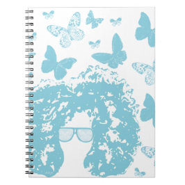 Cuaderno Afro, mariposas y gafas de sol
