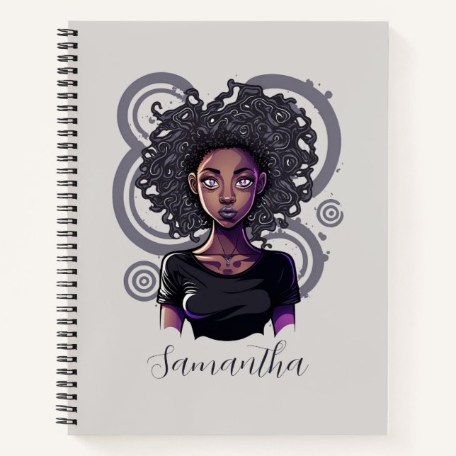 Cuaderno Afro mujer mágica (Anverso)