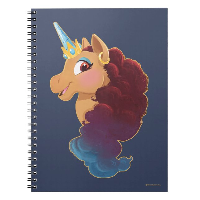 Cuaderno Afro Unicornio | Divino el Unicornio (Frente)