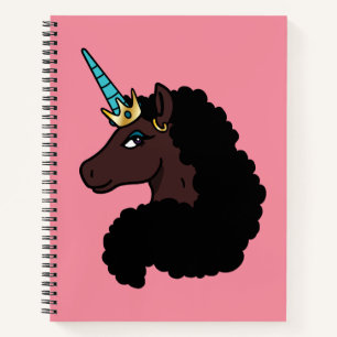 Cuaderno Afro Unicornio   Magico