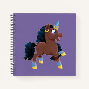 Cuaderno Afro Unicornio   Prancing mágico