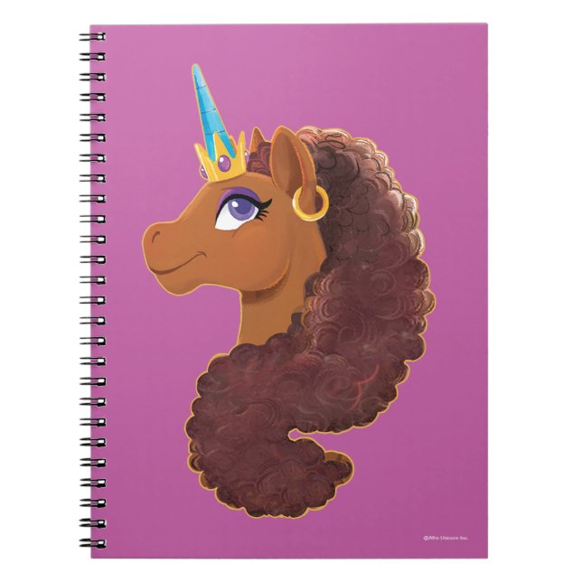 Cuaderno Afro Unicornio | Único (Frente)