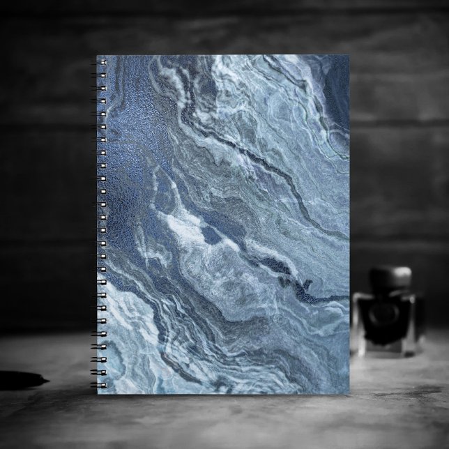 Cuaderno Agante azul cristalizado | Duste Slate Marbble Sto (Subido por el creador)