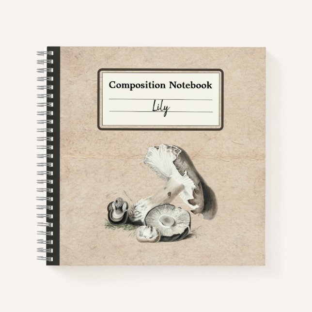 Cuaderno Agaricus Augustus Mushroom Comp Personalizado (Anverso)