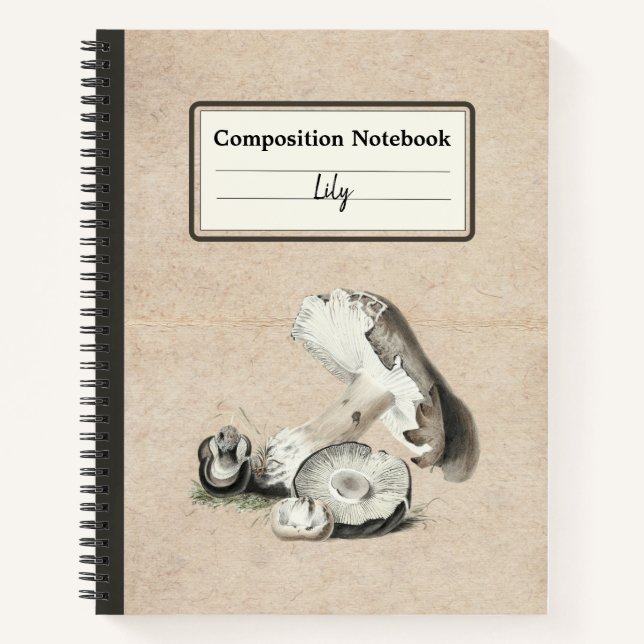 Cuaderno Agaricus Augustus Mushroom Comp Personalizado (Anverso)