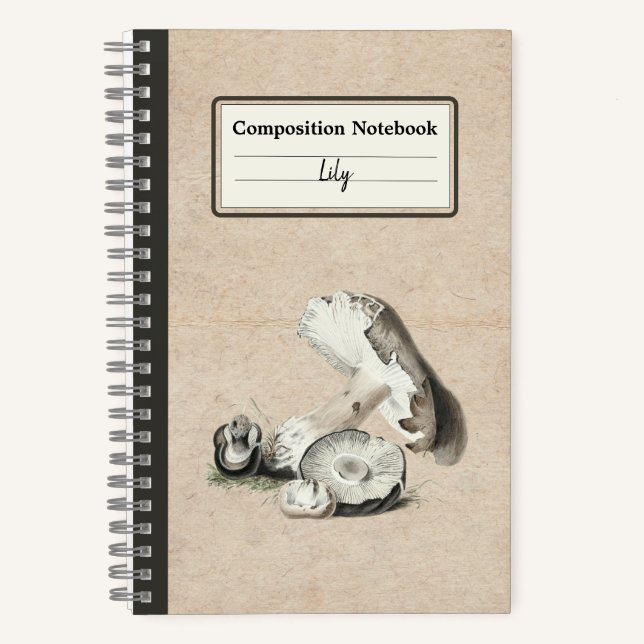 Cuaderno Agaricus Augustus Mushroom Comp Personalizado (Anverso)