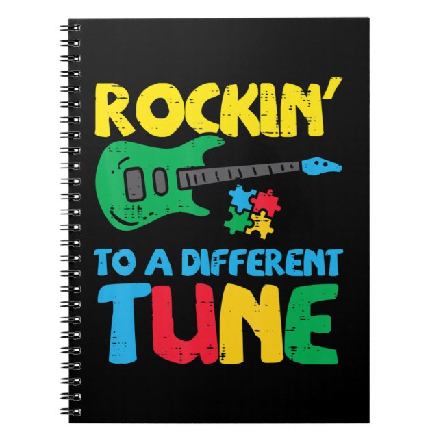 Cuaderno Agarra esta linda Rockin a la diferente guitarra T (Frente)