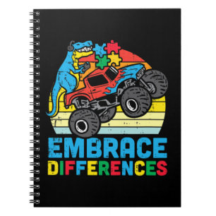 Cuaderno Agarra este camión monstruo Trex lindo Abraza la d